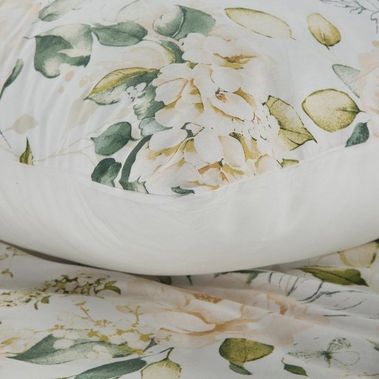 Eurofirany, komplet pościeli bawełnianej, Sonia, 220-200 cm, biały