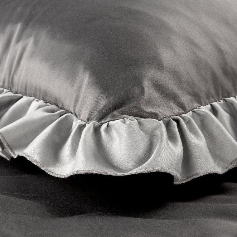 Eurofirany, komplet pościeli, Eliza, 160-200 cm, stalowy