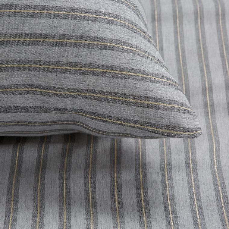 Eurofirany, komplet pościeli etno, 220-200 cm, stalowy