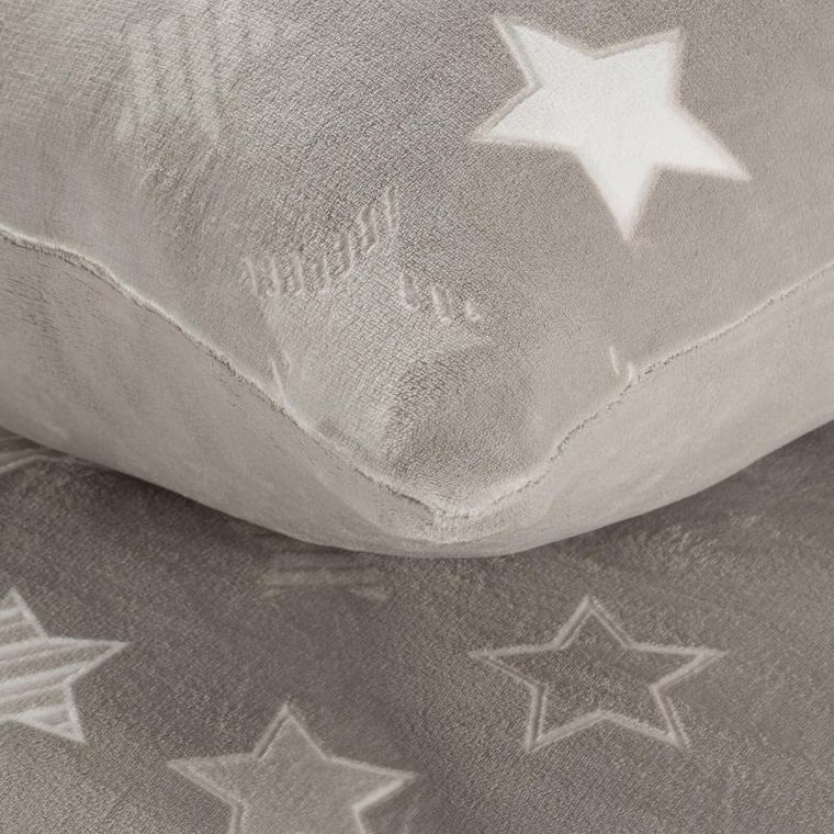 Eurofirany, komplet pościeli, Flano, 200-220 cm, beżowy