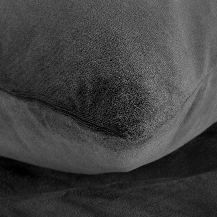 Eurofirany, komplet pościeli flano, 220-200 cm, stalowy