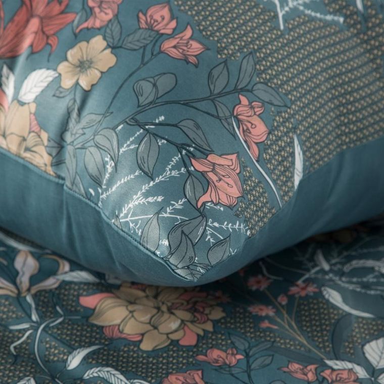 Eurofirany, komplet pościeli, Home, 160-200 cm, turkusowy