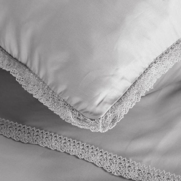 Eurofirany, komplet pościeli retro, 5, 160-200 cm, jasnoszary