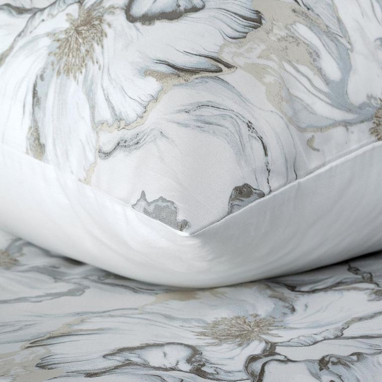 Eurofirany, komplet pościeli satynowej, Lisa, 220-200 cm, kremowy