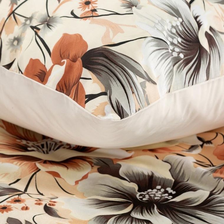 Eurofirany, komplet pościeli satynowej, Nika, 220-200 cm, żółty