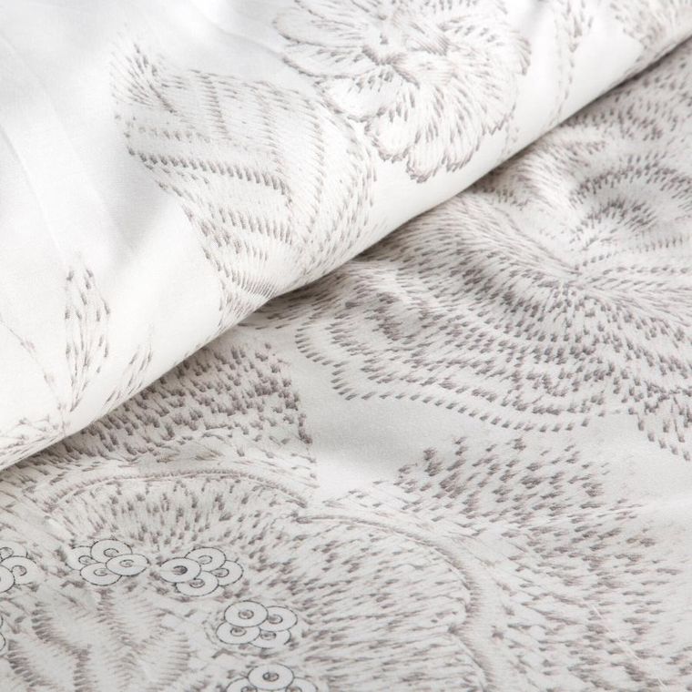 Eurofirany, komplet pościeli satynowej premium, 140-200 cm, biały