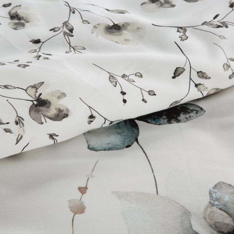 Eurofirany, komplet pościeli satynowej premium, 140-200 cm, biały