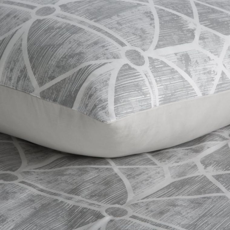 Eurofirany, komplet pościeli satynowej, Spring, 140-200 cm, biały