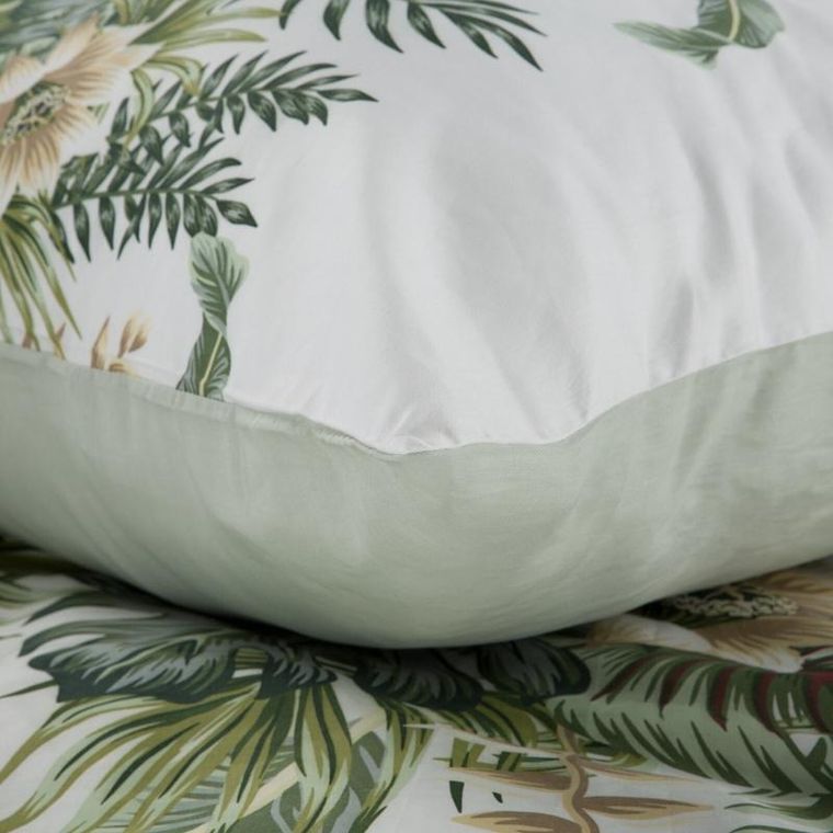 Eurofirany, komplet pościeli satynowej spring, 220-200 cm, biały