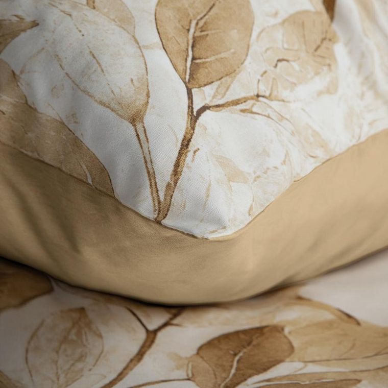 Eurofirany, komplet pościeli satynowej, Spring, 220-200 cm, ciemnopomarańczowy