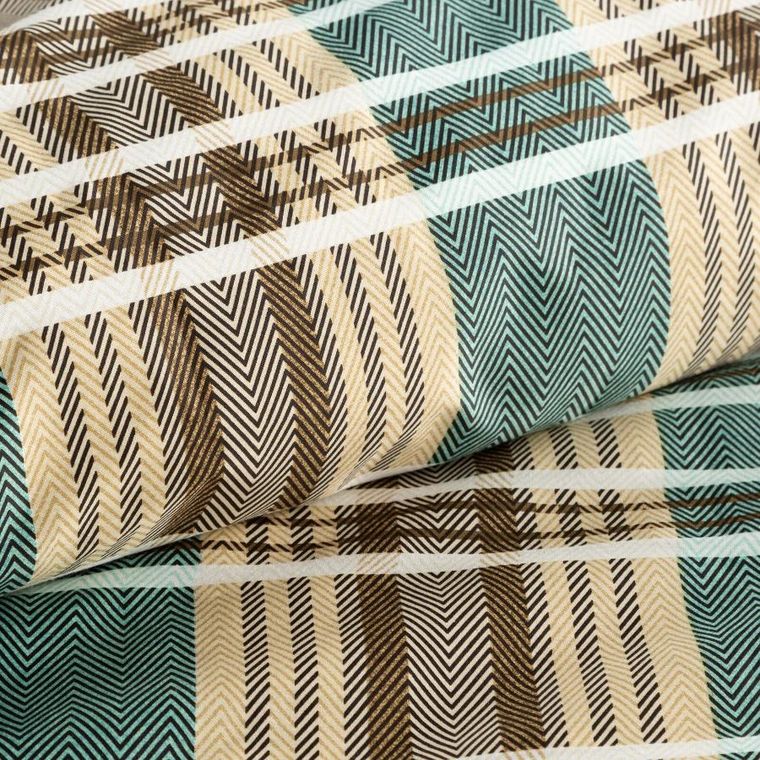 Eurofirany, komplet pościeli satynowej, Spring, 220-200 cm, jasnobrązowy