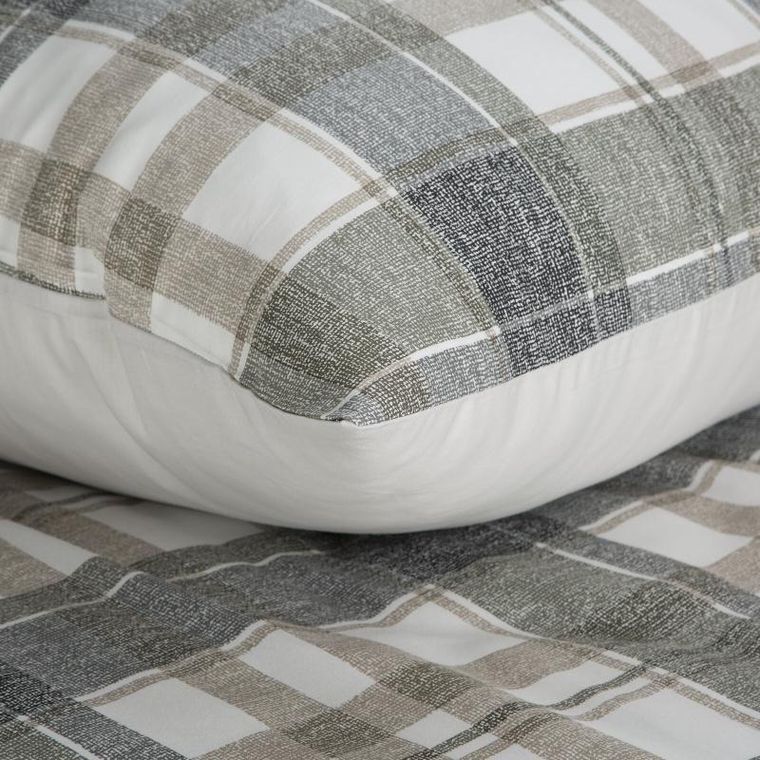 Eurofirany, komplet pościeli satynowej, Spring, 220-200 cm, szary