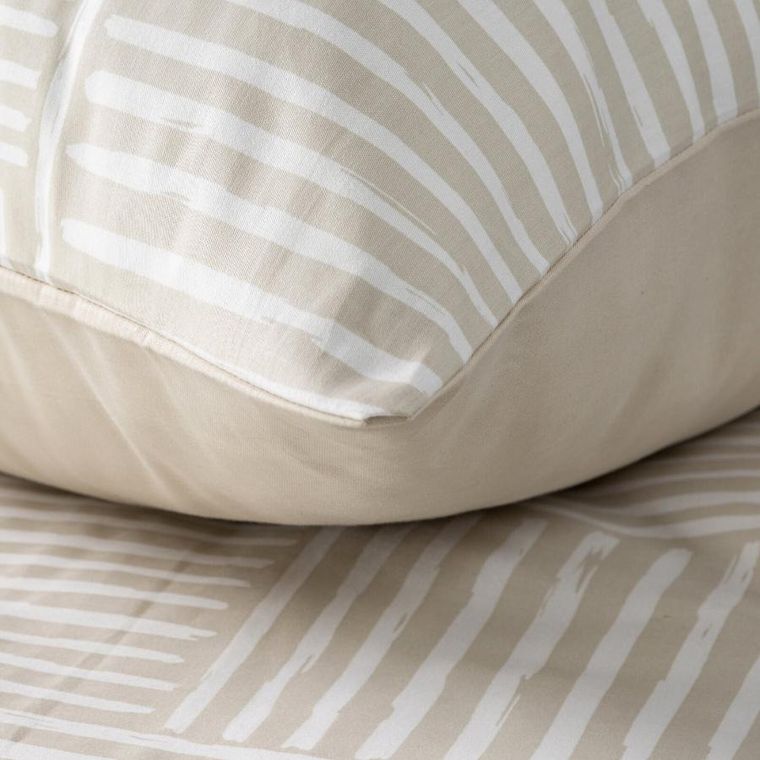 Eurofirany, komplet pościeli satynowej, Spring 80, 140-200 cm, beżowy