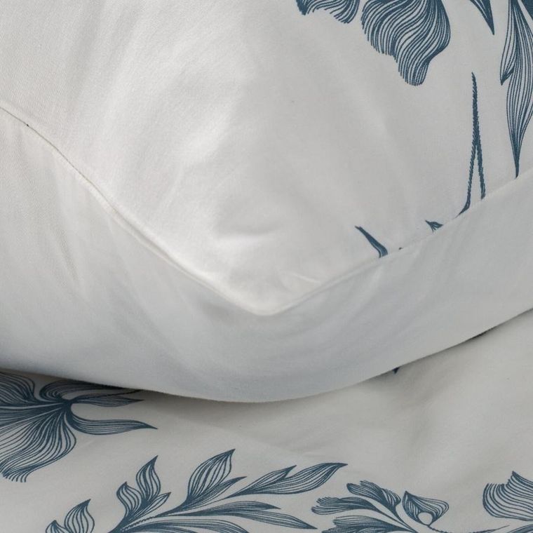 Eurofirany, komplet pościeli satynowej, Spring 99, 140-200 cm, biały