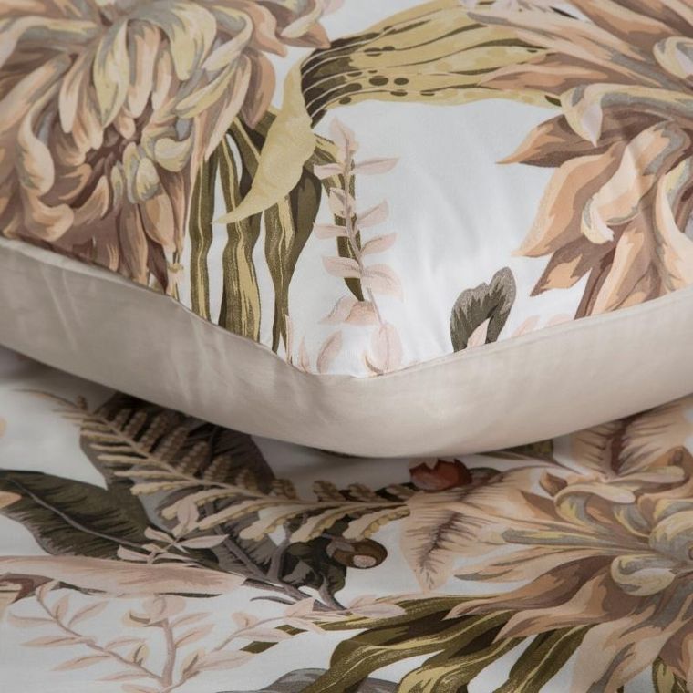 Eurofirany, komplet pościeli satynowej, Spring, biały, 220-200 cm