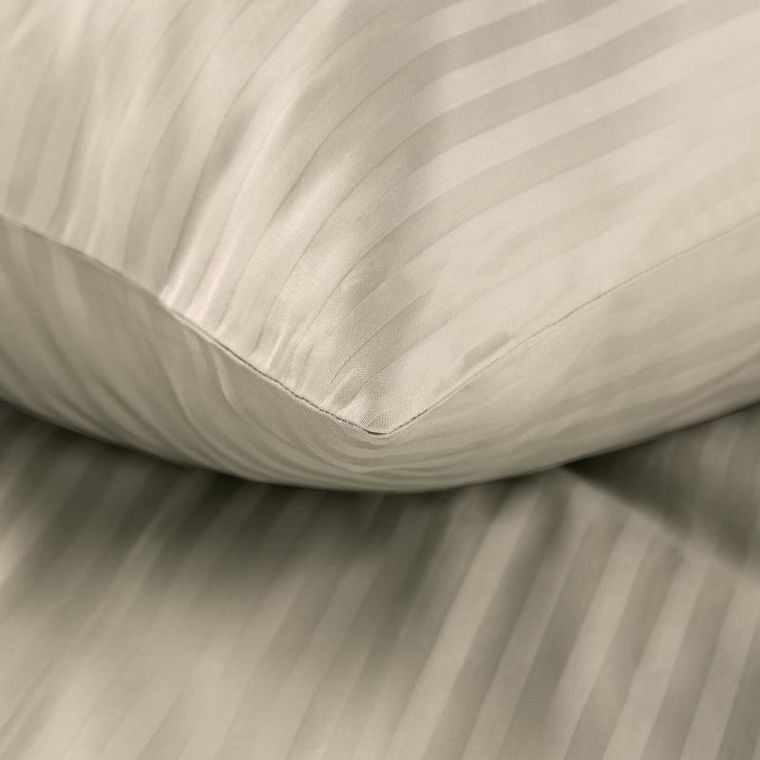 Eurofirany, komplet pościeli satynowej, Vera, 220-200 cm, beżowy