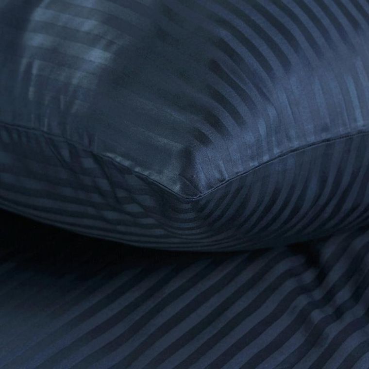 Eurofirany, komplet pościeli satynowej, Vera, 220-200 cm, granatowy