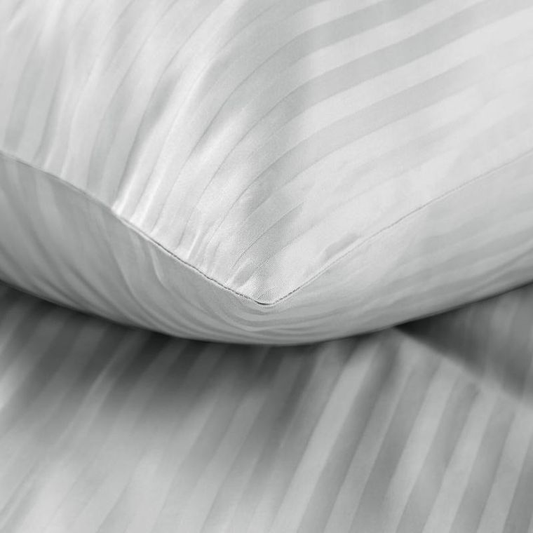 Eurofirany, komplet pościeli satynowej, Vera, 220-200 cm, jasnoszary