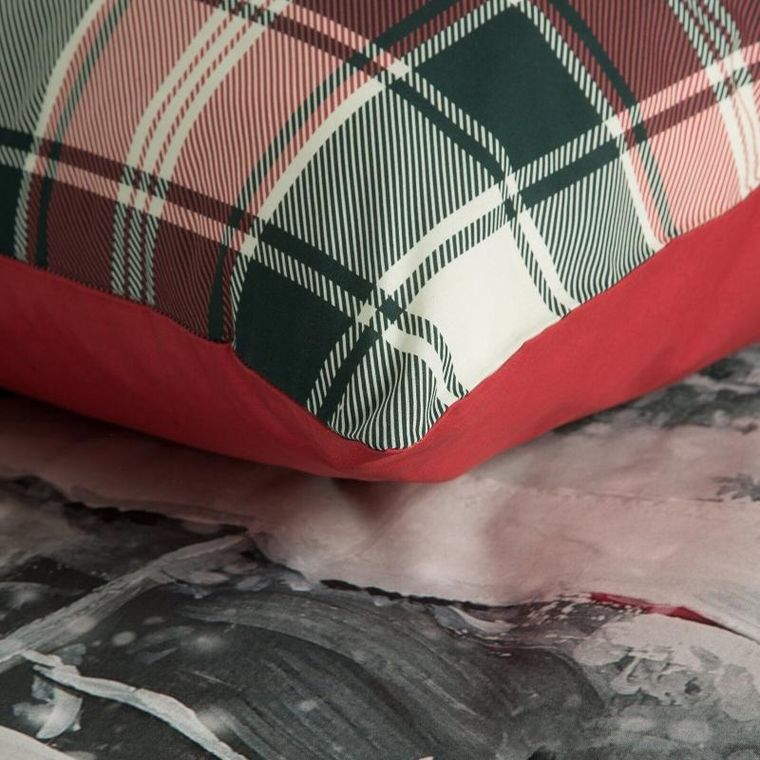 Eurofirany, komplet pościeli świątecznej, Vinti, 160-200 cm, czerwony