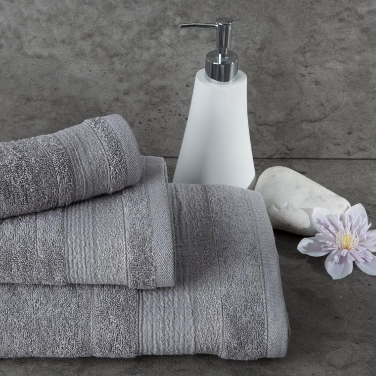 Eurofirany, komplet ręczników, April, 3 szt., czarny