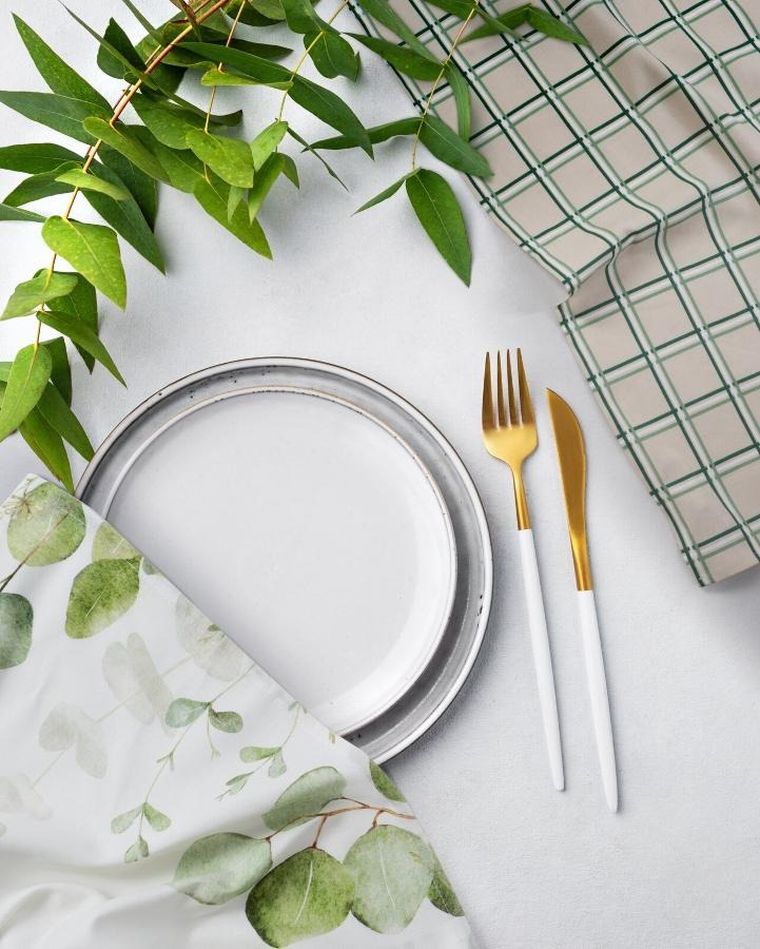 Eurofirany, komplet ręczników kuchennych, Clover, 50-75 cm, naturalny