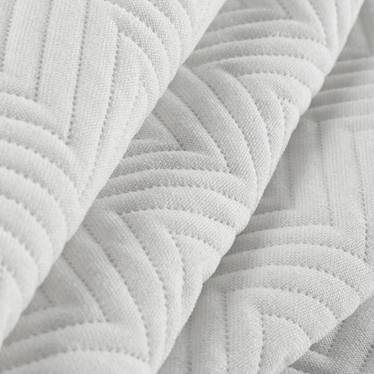 Eurofirany, narzuta len, 170-210 cm, biały