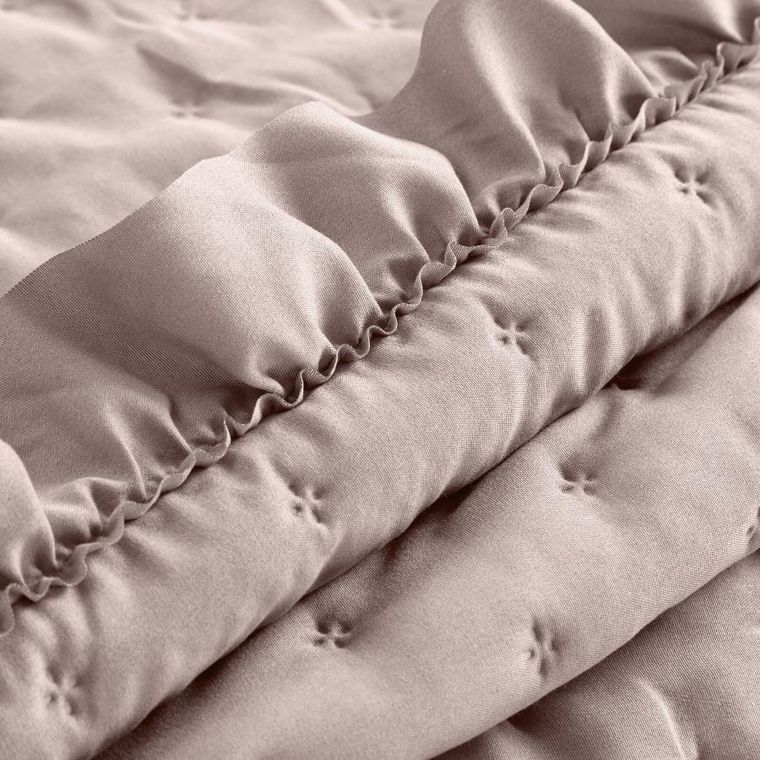 Eurofirany, narzuta, Libi, 220-240 cm, pudrowy