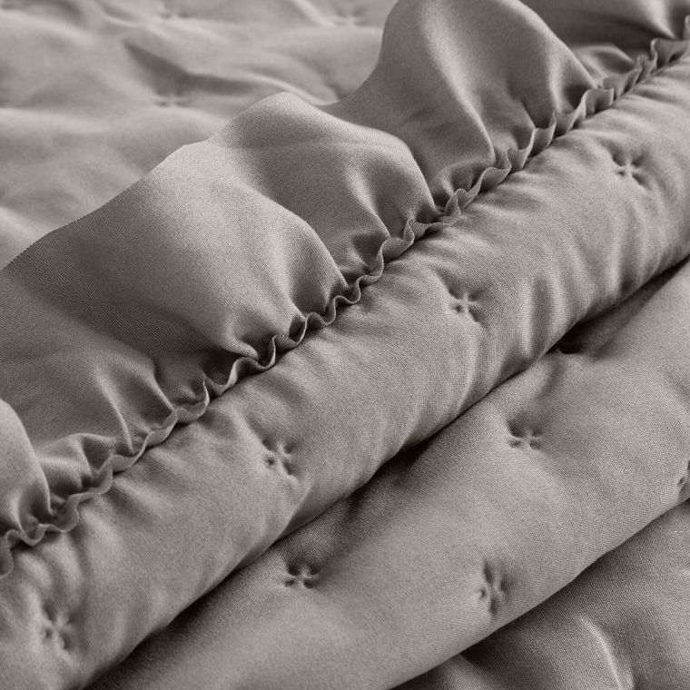 Eurofirany, narzuta, Libi, 220-240 cm, szarobeżowy