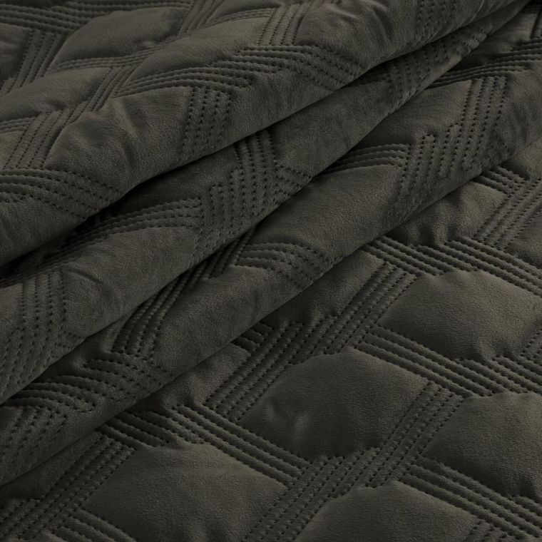 Eurofirany, narzuta Sofia, 200-220 cm, stalowy