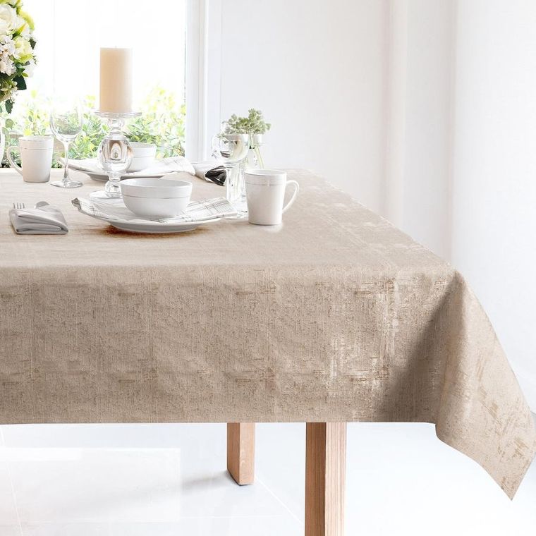 Eurofirany, obrus Colette, 140-220 cm, złoty