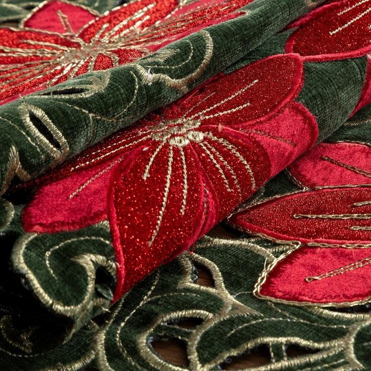 Eurofirany, obrus świąteczny, 35-180 cm, zielony