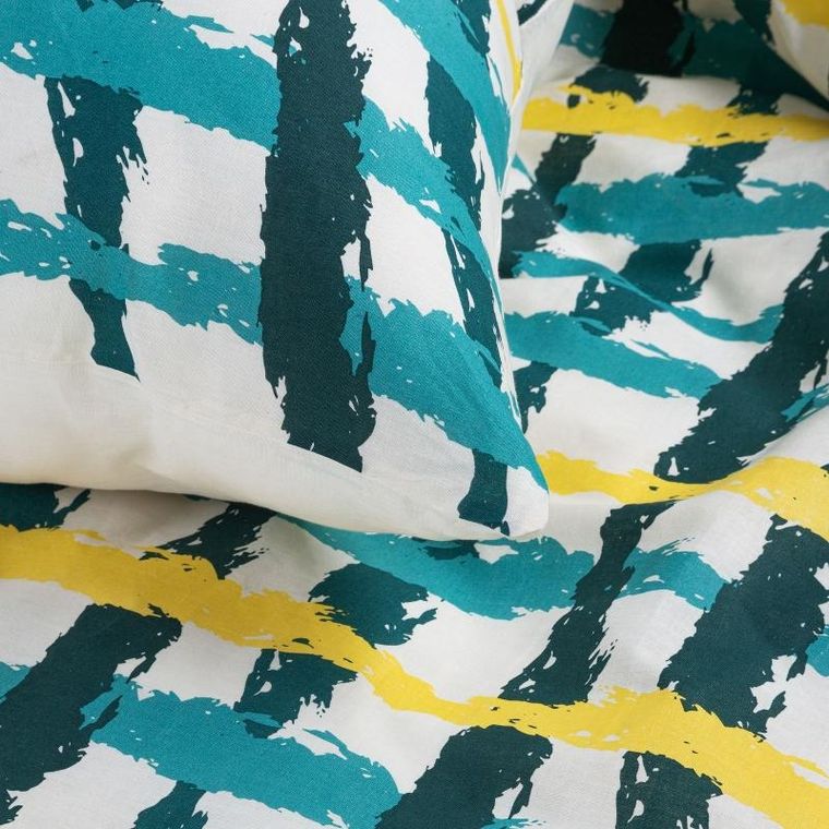 Eurofirany, pościel bawełniana, Ida, 220-200 cm, 2-70-80 cm, wielokolorowy