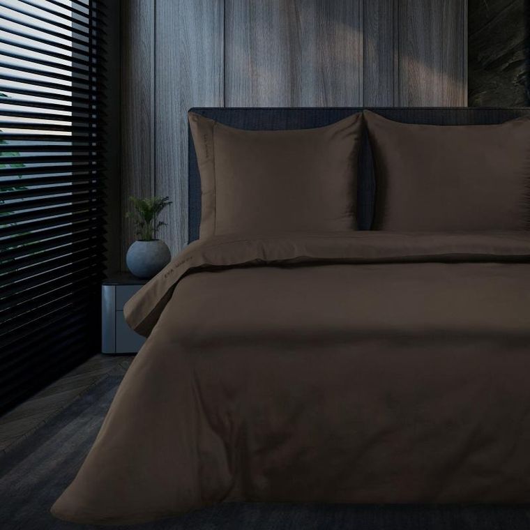 Eurofirany, pościel Elegant, 140-200 cm, brązowy