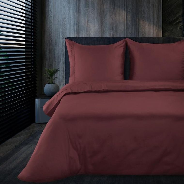 Eurofirany, pościel elegant, 160-200 cm, bordowy