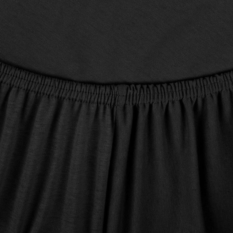 Eurofirany, prześcieradło jersey, 160-200-30 cm, czarny