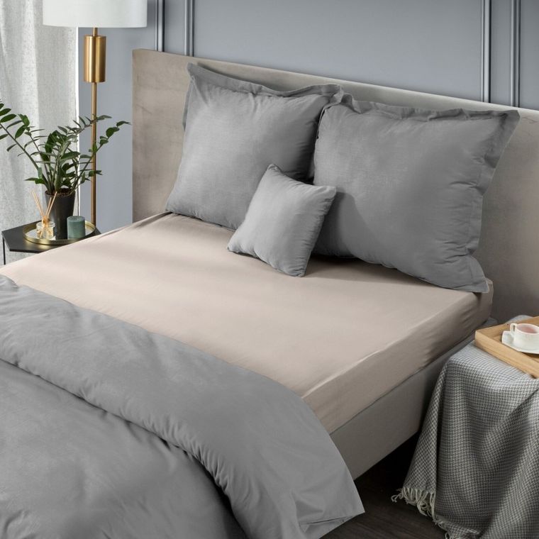 Eurofirany, prześcieradło Nova, 160-210 cm, beżowy