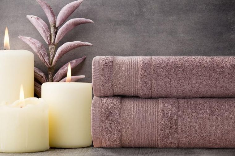 Eurofirany, ręcznik April, 70-140 cm, bordowy