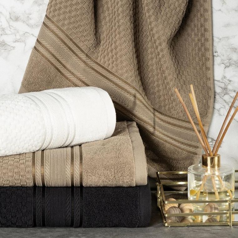 Eurofirany, ręcznik Davos, 70-140 cm, granatowy