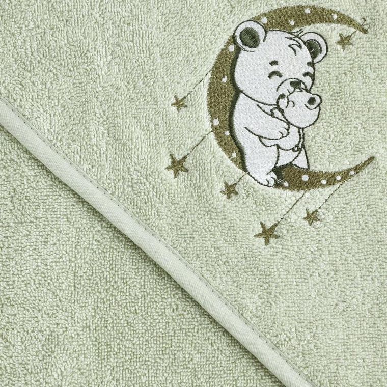 Eurofirany, ręcznik dziecięcy baby, 100-100 cm, miętowy