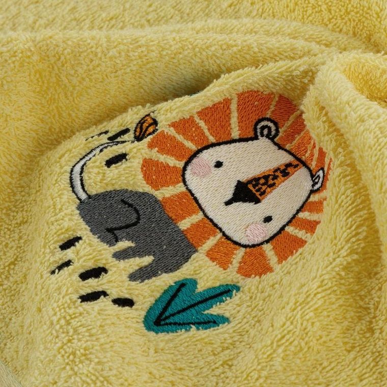 Eurofirany, ręcznik dziecięcy baby, 100-100 cm, pomarańczowy