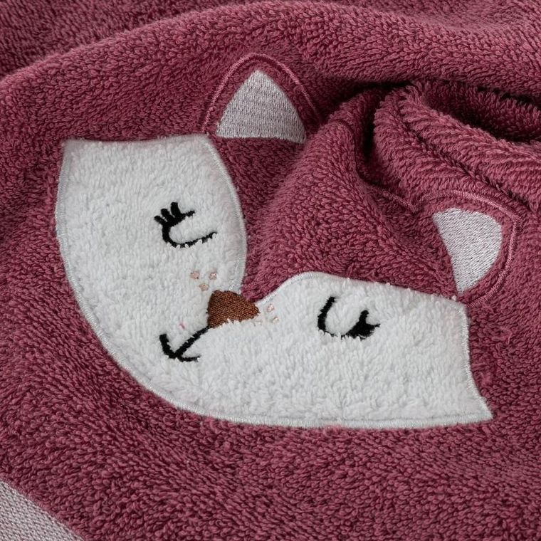 Eurofirany, ręcznik dziecięcy baby, 100-100 cm, różowy