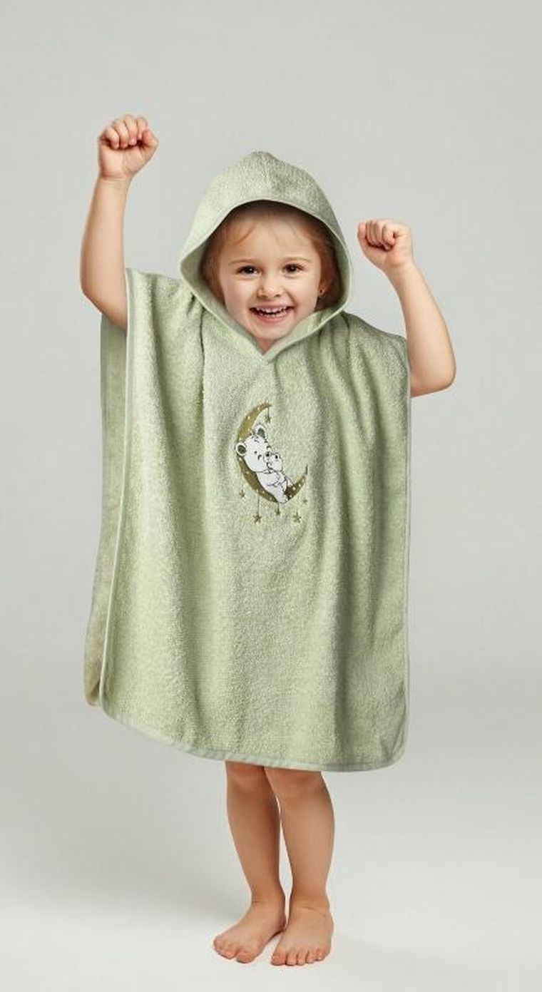 Eurofirany, ręcznik dziecięcy baby, 50-90 cm, miętowy