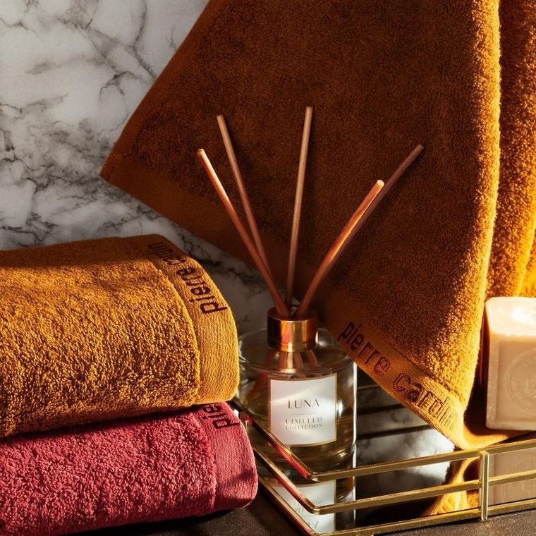 Eurofirany, ręcznik Pierre Cardin Evi, 50-90 cm, ceglasty