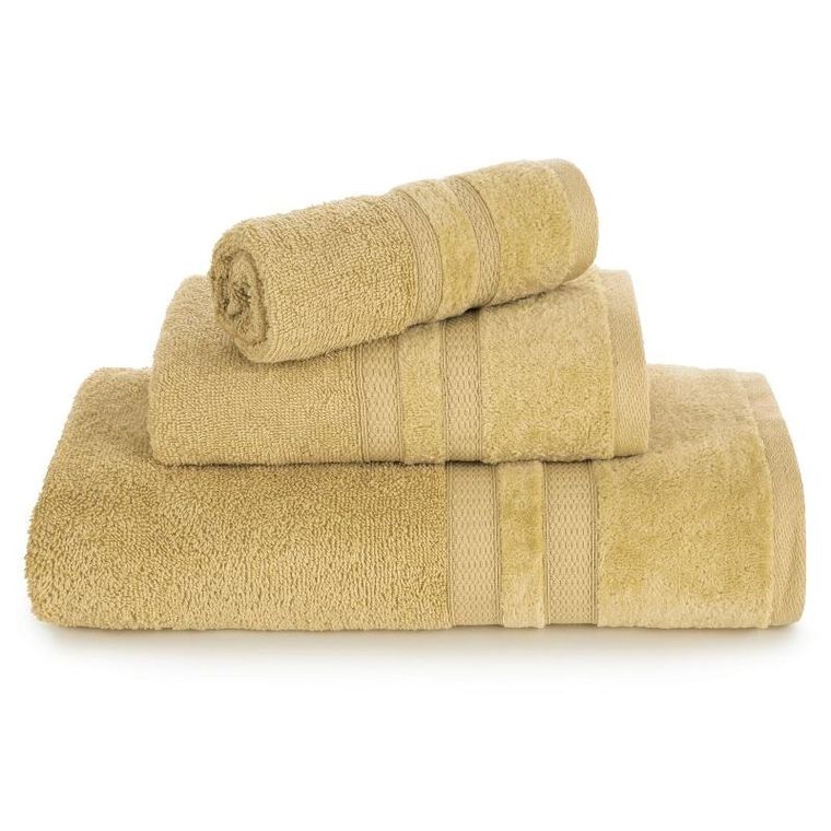 Eurofirany, ręcznik Porto, 30-50 cm, musztardowy