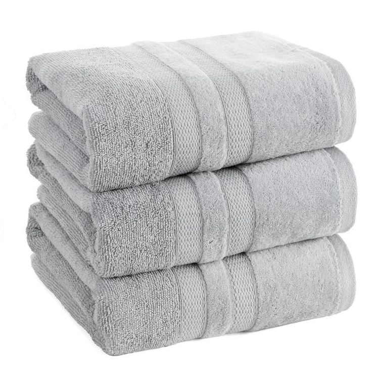 Eurofirany, ręcznik Porto, 30-50 cm, srebrny