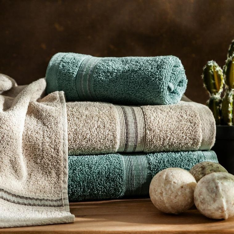 Eurofirany, ręcznik Tris, 50-90 cm, beżowy