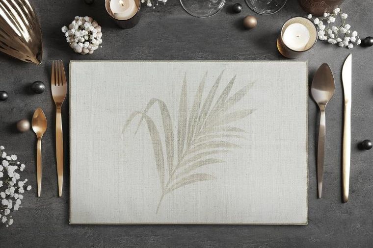 Eurofirany, serwetki Ines, 32-45 cm, beżowy, 4 szt.