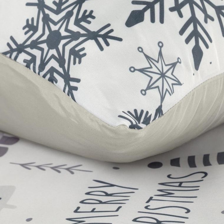 Eurofirany, świąteczny komplet pościeli, Dwarf, 140-200 cm, biały