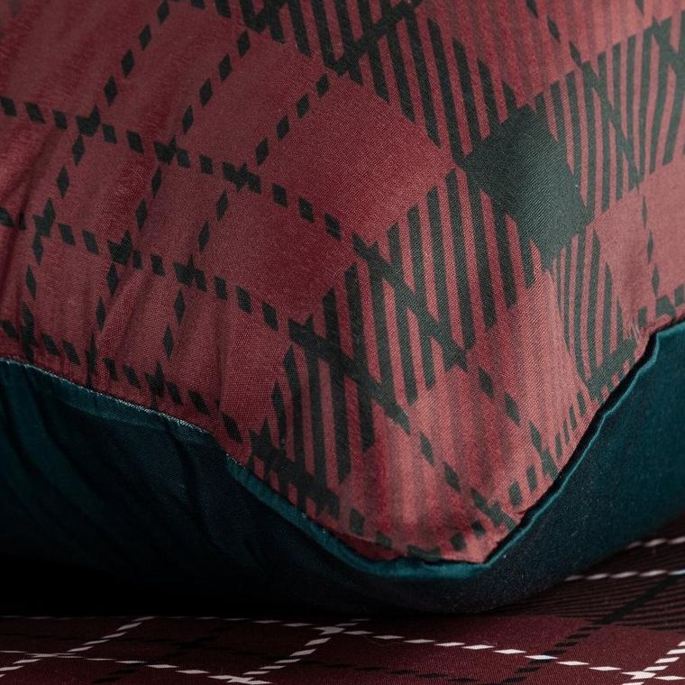 Eurofirany, świąteczny komplet pościeli, Noellie, 140-200 cm, bordowy