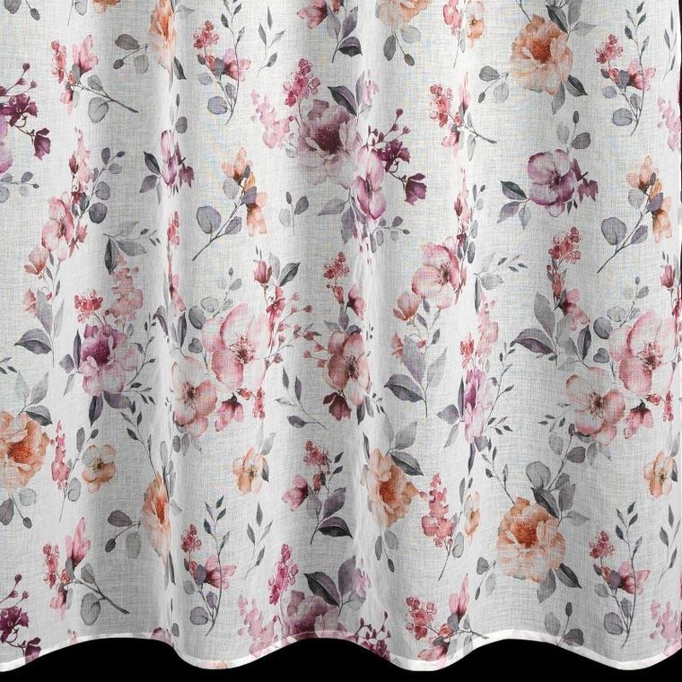 Eurofirany, zasłona gotowa abril, 140-250 cm, biały